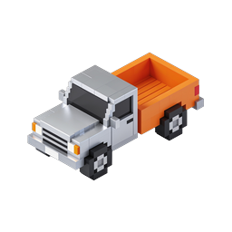 Voxel ピックアップトラック 3D アイソメトリックアイコン