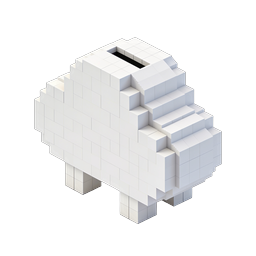 Voxel Piggy Bank Icon | Isometric 3D Money Savings