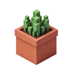 Voxel Potted Plant Isometric 3D Icon