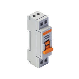 Voxel Power Outlet 3D Icon - Isometric Design