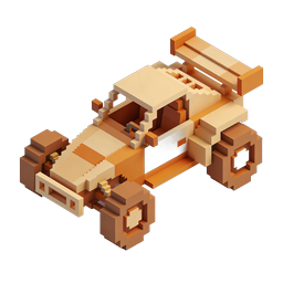 Voxel Race Car Icon - 3D Pixel Art Racing Vehicle