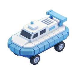 Icona auto da corsa Voxel | Veicolo da corsa 3D Pixel Art