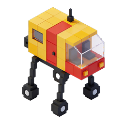Voxel Rover Space Exploration Robot Icon