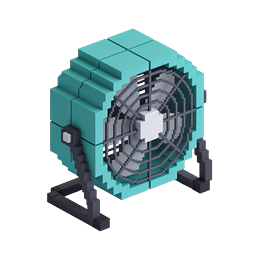 Voxel Server Computer 3D Isometric Icon