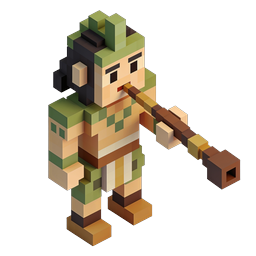 Voxel Soldier Icon - Military Block Character