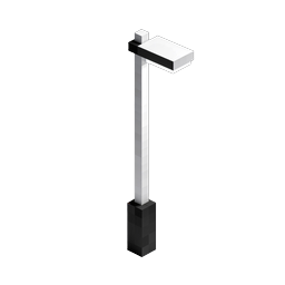 Isometric Voxel Street Lamp 3D Icon