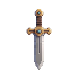 ボクセルソードアイコン - 3Dピクセルアートファンタジー武器