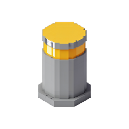 Voxel-Turm-Icon - 3D-Leuchtfeuerturm-Asset