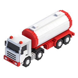 Voxel Truck 3D Isometric Icon