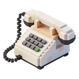 Voxel Typewriter Icon - Isometric 3D Writing Machine