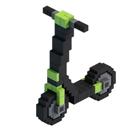 Voxel Wrench 3D Icon - Pixel Art Tool Design