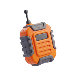 Walkie Talkie 3D Icon - Communication Radio