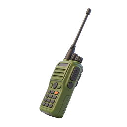 Ícone de walkie-talkie rádio bidirecional | estilo militar