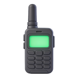 Walkie Talkie Radio Communication Icon | 3D Realistic