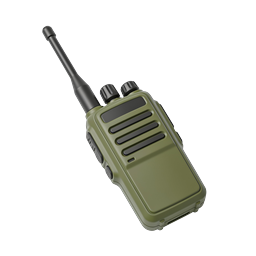 Military Walkie-Talkie Radio 3D Icon
