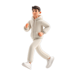 3D иконка идущего человека | Иллюстрация повседневного образа жизни