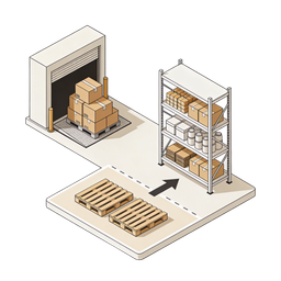 Warehouse Distribution Icon for Logistics & Supply Chain
