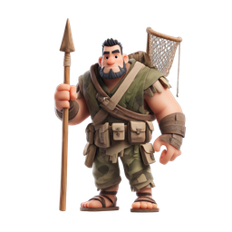 Vibrant Warrior Icon for Adventure Themes
