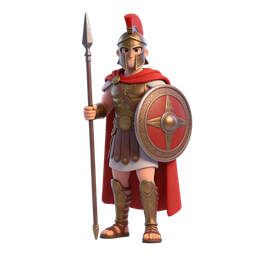 Ancient Warrior Icon - Symbol of History and Strength