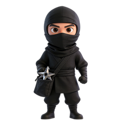 Ninja Character Icon for Martial Arts Themes