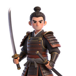 Samurai Warrior Icon for Martial Arts and Gaming