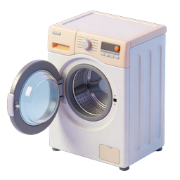 3D Washing Machine Icon | Modern Laundry Appliance