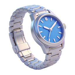 Stylish Blue Watch Icon for Modern Applications