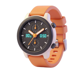 Stylish Modern Watch Icon for Fitness Tracking