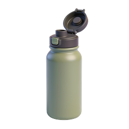 Stylish Reusable Water Bottle Icon for Eco-Friendly Design