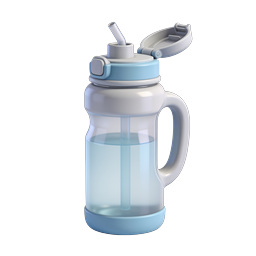 Stylish Water Bottle Icon for Fitness and Wellness Use