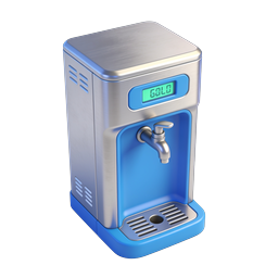 Water Dispenser Icon - 3D Realistic Appliance