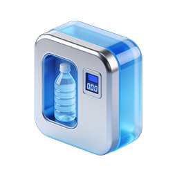 Modern Water Dispenser Machine 3D Icon