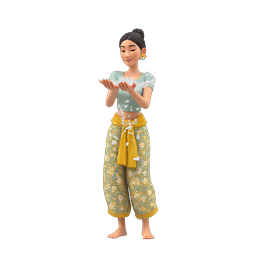 3D Water Magic Woman Splashing Water Illustration