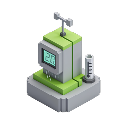 Isometric Weather Station Icon | 3D Climate Monitor