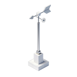 Isometric Weather Station Icon - 3D Render