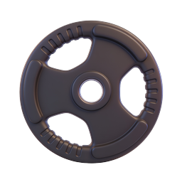 Realistic Weightlifting Plate Icon for Fitness Enthusiasts