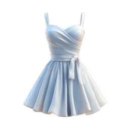 Elegant White Dress Icon for Fashion Use