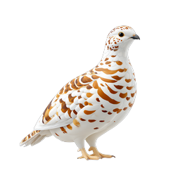 White Falcon Bird Icon - Realistic Raptor Design