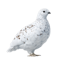 Icône de lagopède blanc en plumage d'hiver