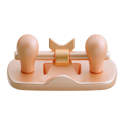 3D Clay-Style WiFi Router Icon with Antennas