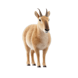 Realistic 3D Antelope Wildlife Icon for Nature Designs