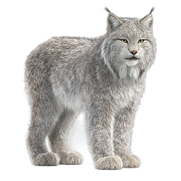 Wild Lynx Cat Realistic Animal Icon - Detailed Feline