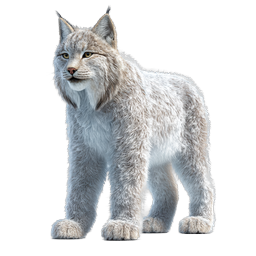 Realistic Wild Lynx Cat Icon - Majestic Wildlife Illustration