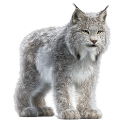 Wild Lynx Cat Realistic Animal Icon