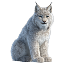 Realistic Wild Lynx Cat Wildlife Icon | Nature Animal