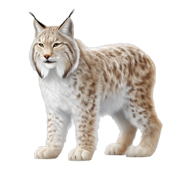 Realistic Wild Lynx Cat Icon | Majestic Spotted Feline