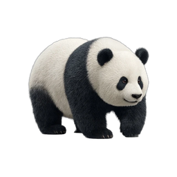 Cute Panda Icon for Wildlife Conservation