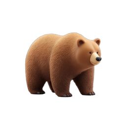 Cute Bear Icon for Nature-Themed Designs