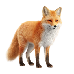 Realistic Fox Icon for Nature Lovers