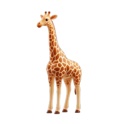 Cute Giraffe Icon for Nature and Education